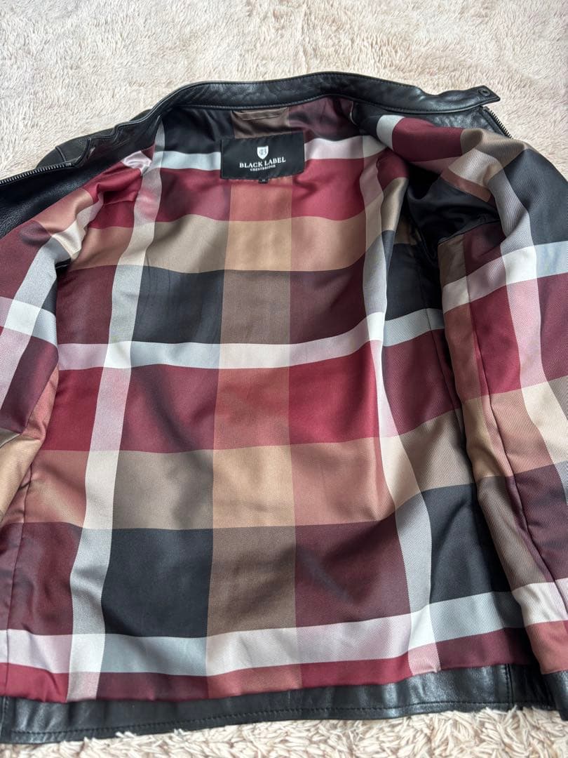 BLACK LABEL CRESTBRIDGE レザージャケット　ブラック　M
