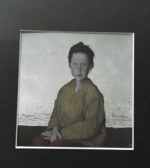 中堀慎治、【思春期】、希少な額装用画集より、新品額装付