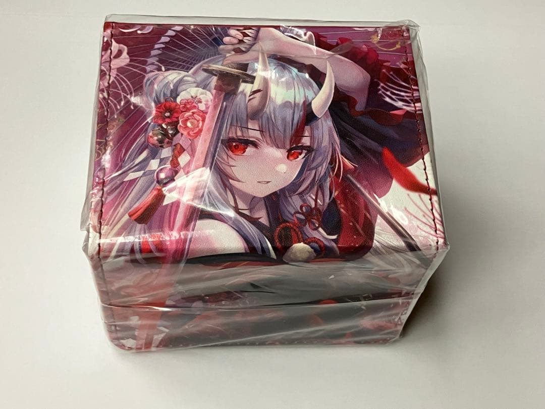 ミッドナイトブルー　ホロライブ　百鬼あやめ　合皮製デッキケース