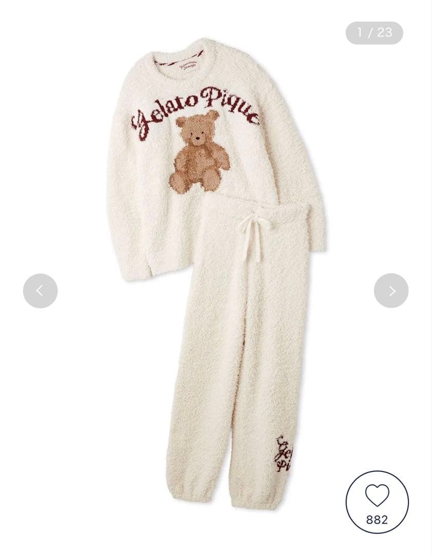 ジェラートスノーベアジャガードプルオーバー＆ロングパンツ