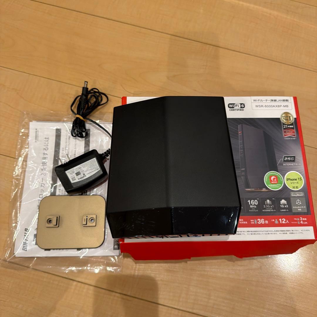 BUFFALO WSR-6000AX8P-MB Wi-Fi 6 ルーター
