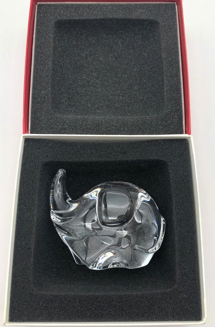 Baccarat クリスタルガラス 象の置物 r