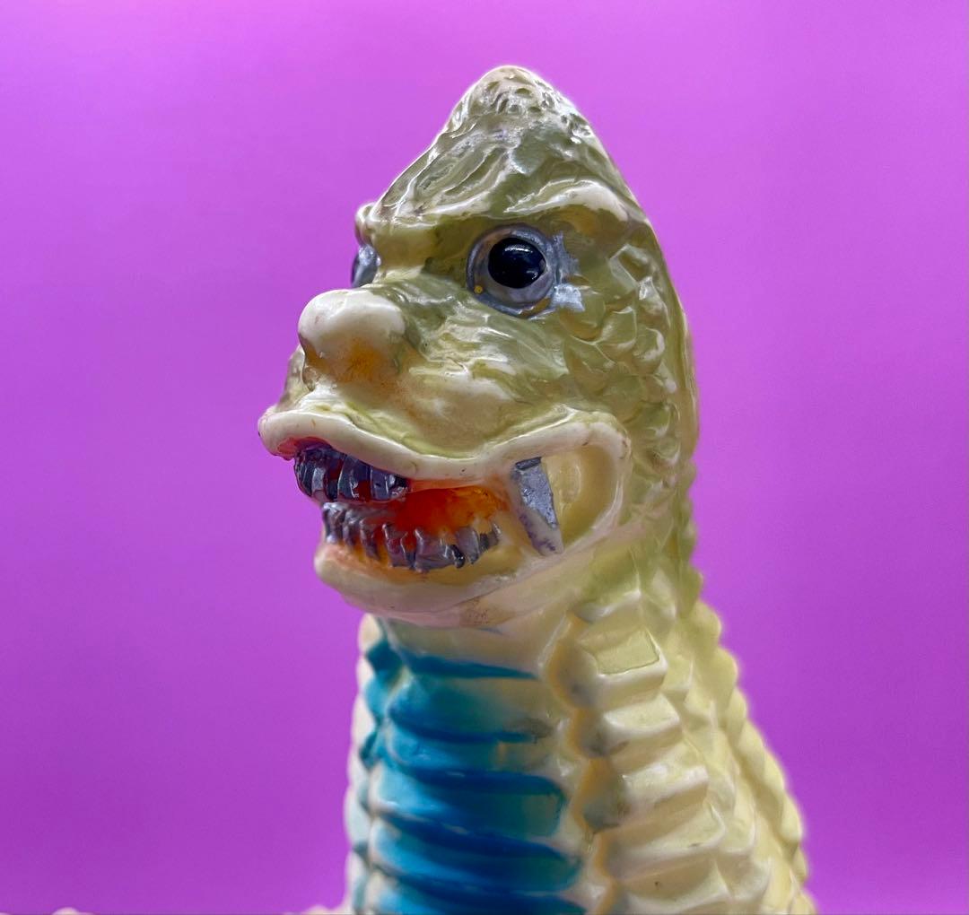 マルサン初期 レッドキング 美品 ソフビ人形 首は接着ブルマァクM1号ドクロ怪獣