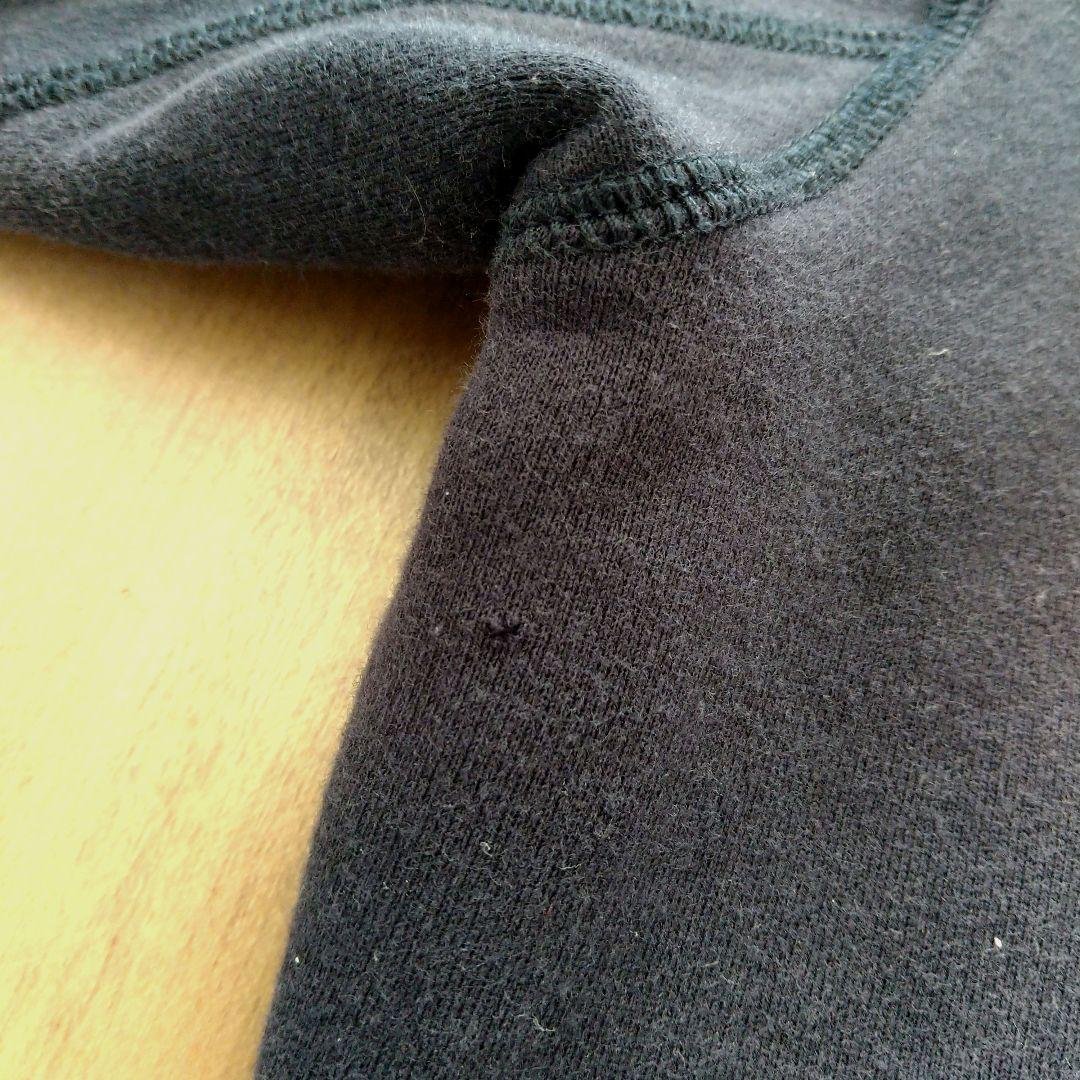 オールドユニクロ紺タグ 鬼フェード スエットパーカー ナス紺 ヴィンテージ