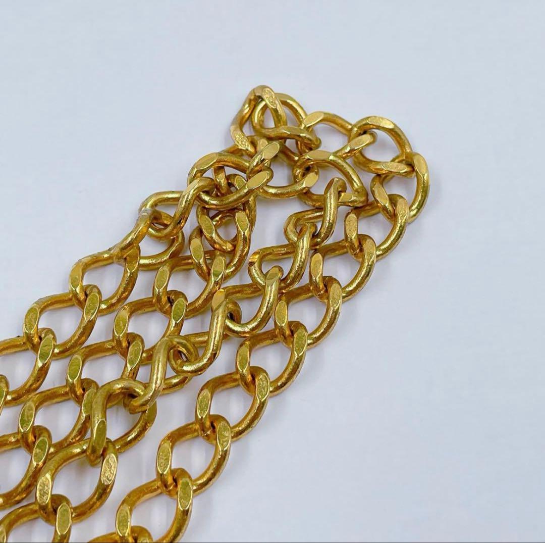 5FM78 CHANEL シャネル チェーンベルト ベルト ココマーク ゴールド