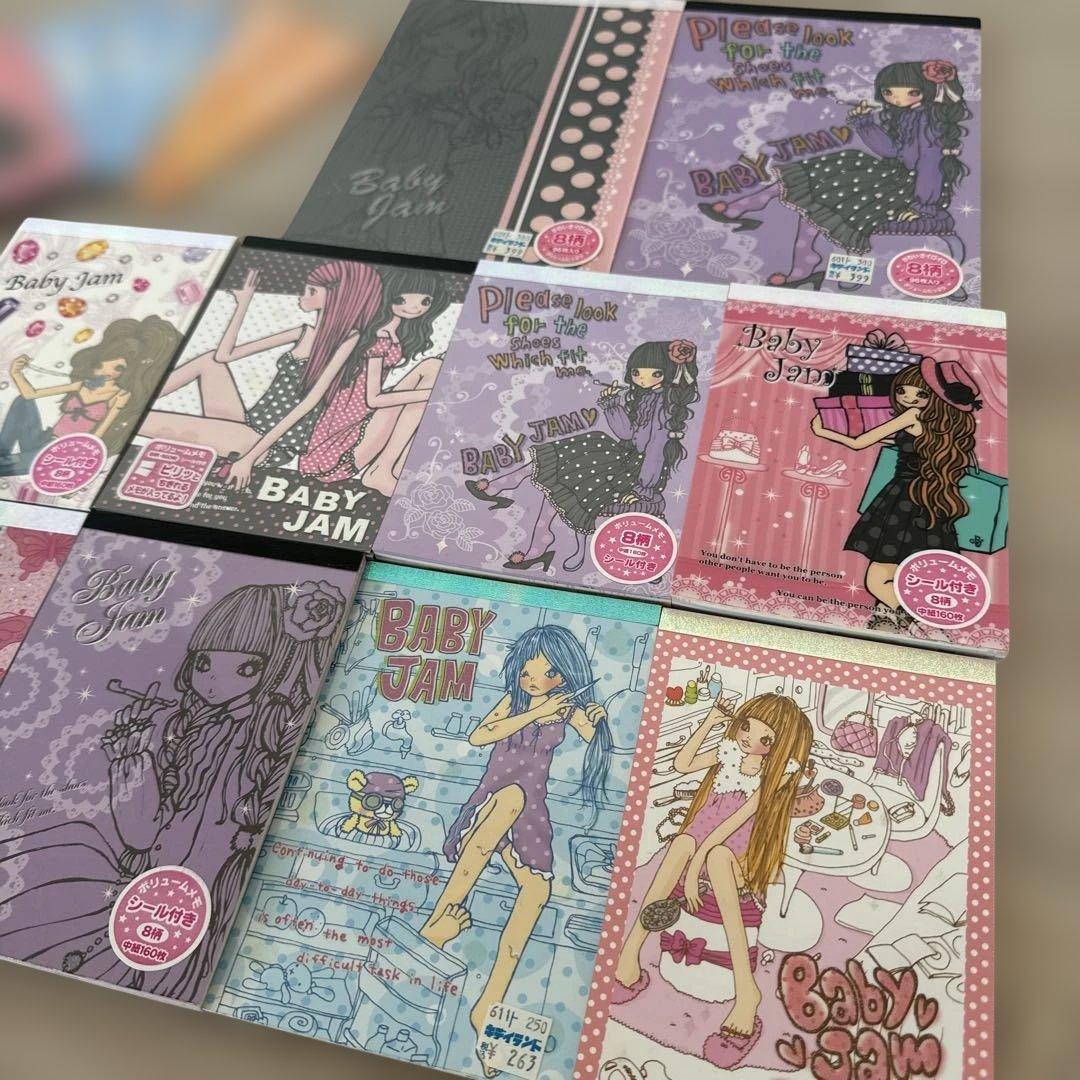 BABYJAM ボリューム メモ シール レターセット 平成レトロ