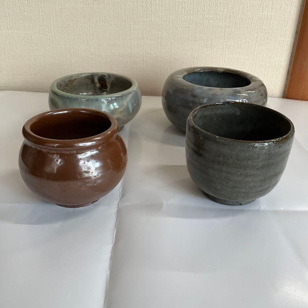 信州松代焼荒神町窯、代官町窯優品小物四種　江戸時代中期から後期頃
