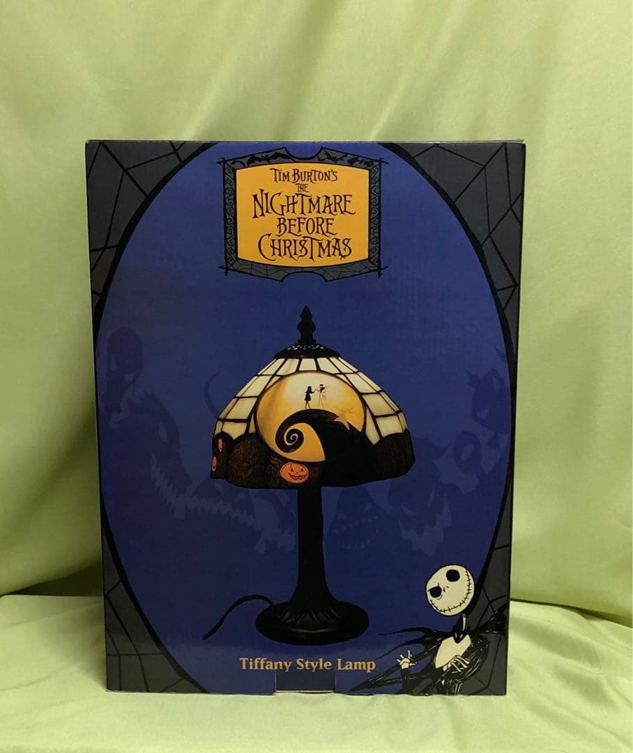 新品未開封！ナイトメア・ビフォア・クリスマス アール・ガレ風ランプNECA