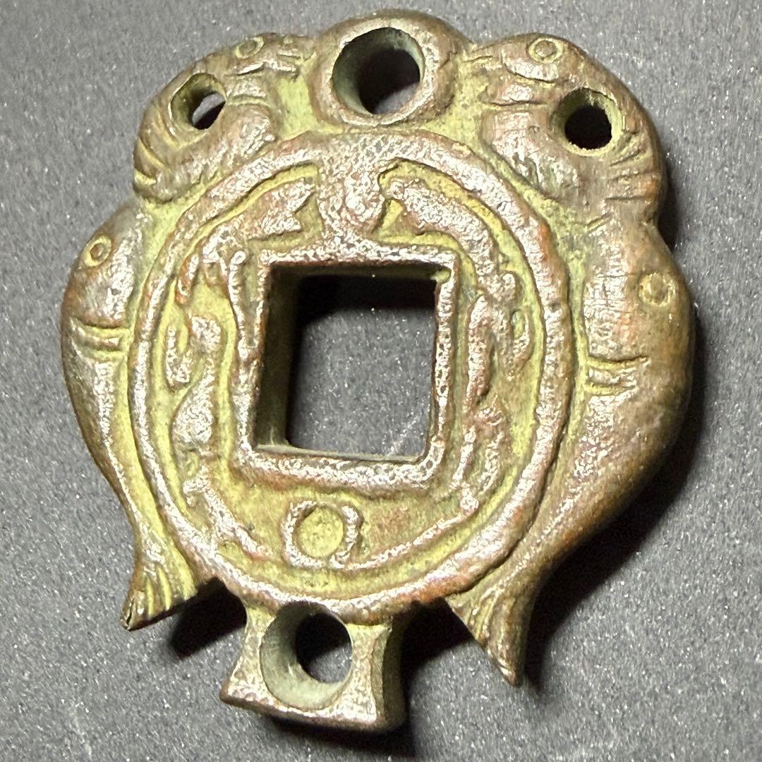 絵銭 双魚 朝鮮別銭 中国花銭 開運 縁起物 古銭 アンティーク コレクション