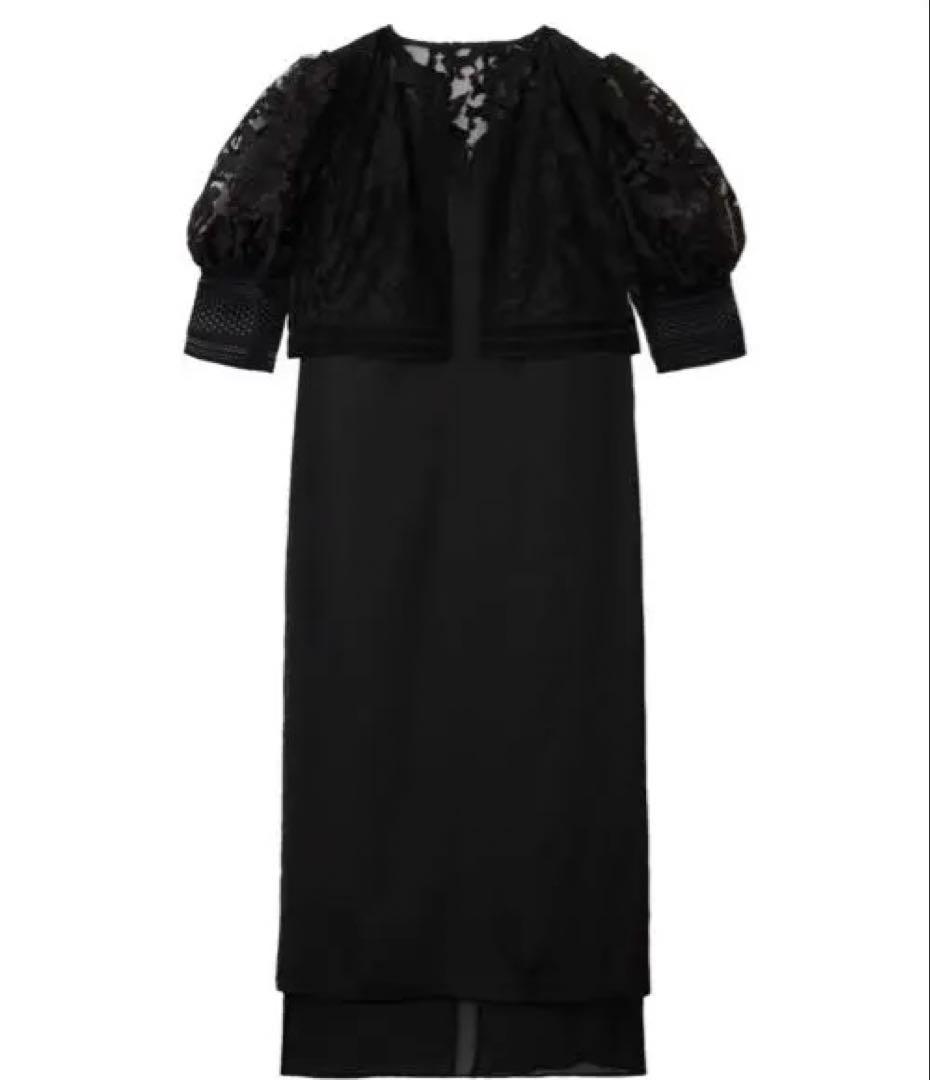スーツ・フォーマル・ドレス Ameri UND LACE BOLERO LAYERED DRESS | S