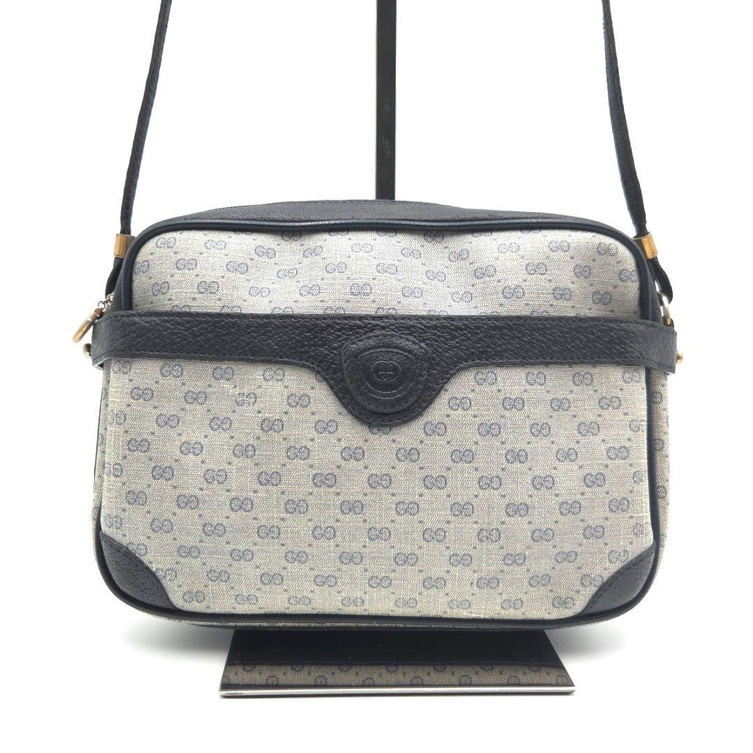 あおい　良品✨オールドグッチ ショルダーバッグ マイクロGG PVC