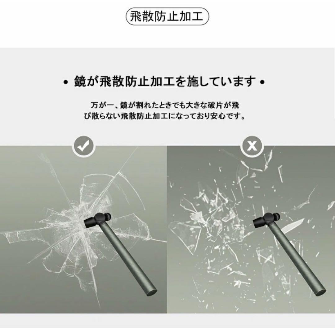 女優ミラー 90*70cm ウォールミラー ledライト付 壁掛け