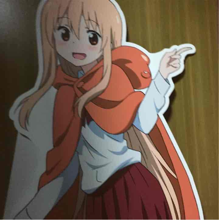 うまるの等身大パネルです