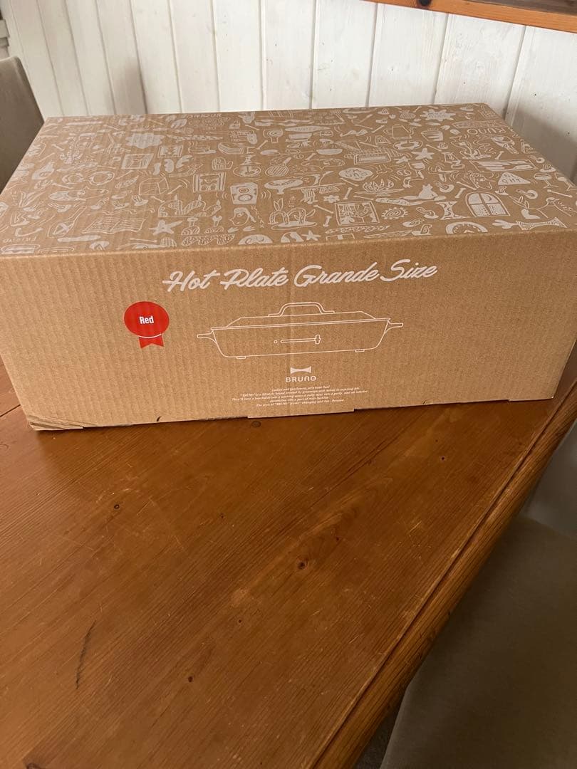 新品未使用 ブルーノ BRUNO ホットプレート グランデ レッド