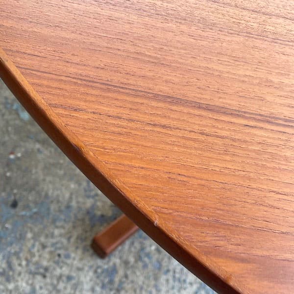 北欧ビンテージ　デンマーク　伸縮ダイニングテーブルテーブル　円形