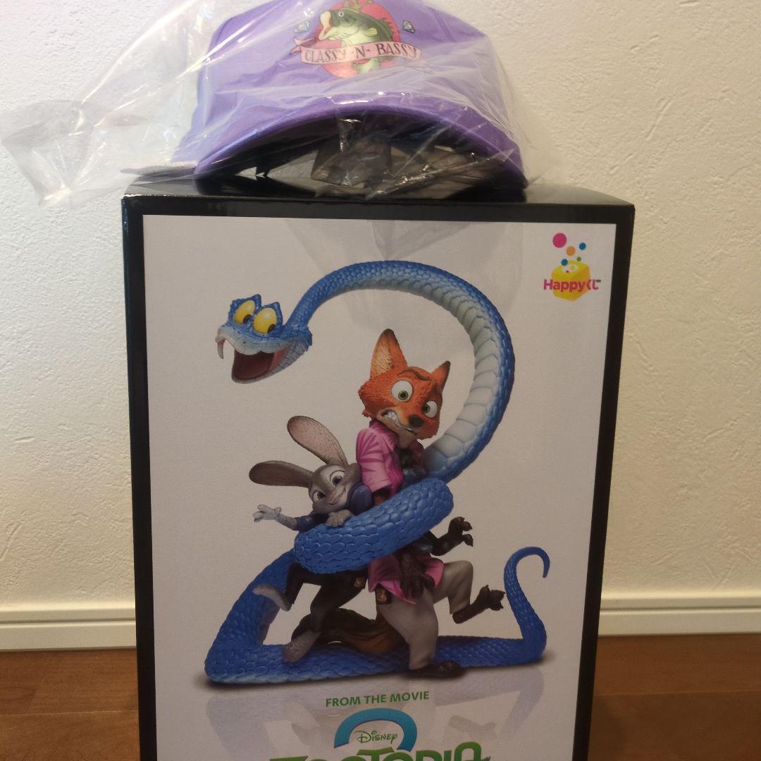 Happyくじ　ズートピア2 A賞ポスターフィギュア＆D賞キャップ