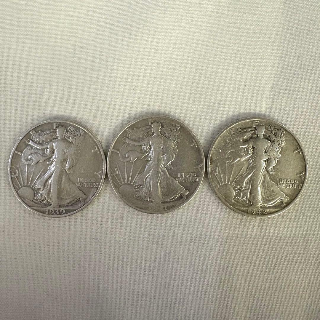 アメリカ ウォーキングリバティ ハーフダラー 銀貨