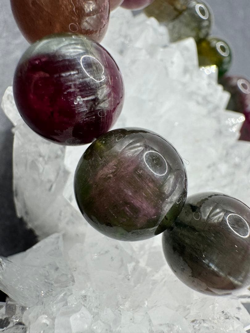 ウォーターメロントルマリン 13.5mm 大玉 ブレスレット 天然石 トルマリン