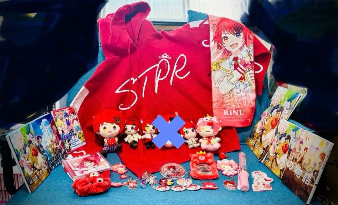 STPR RINU 莉犬くん　パーカー 本 キーホルダー缶バッジ等まとめ売り