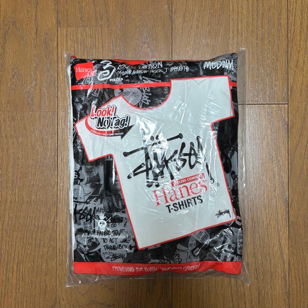 【販売終了】Stussy Hanes Tシャツ Mサイズ 100%コットン
