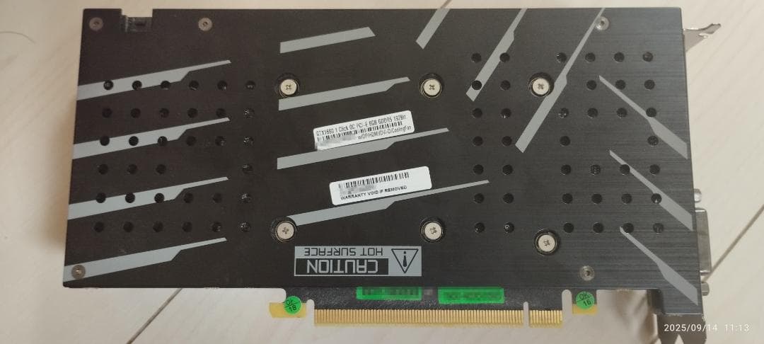 GeForce GTX1660,6GB,正常動作品