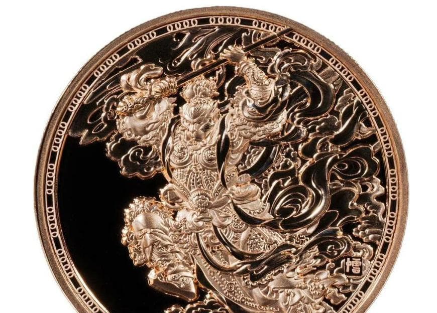 2024年カメルーン　孫悟空 李雲中　50g 大型銅貨　99枚限定