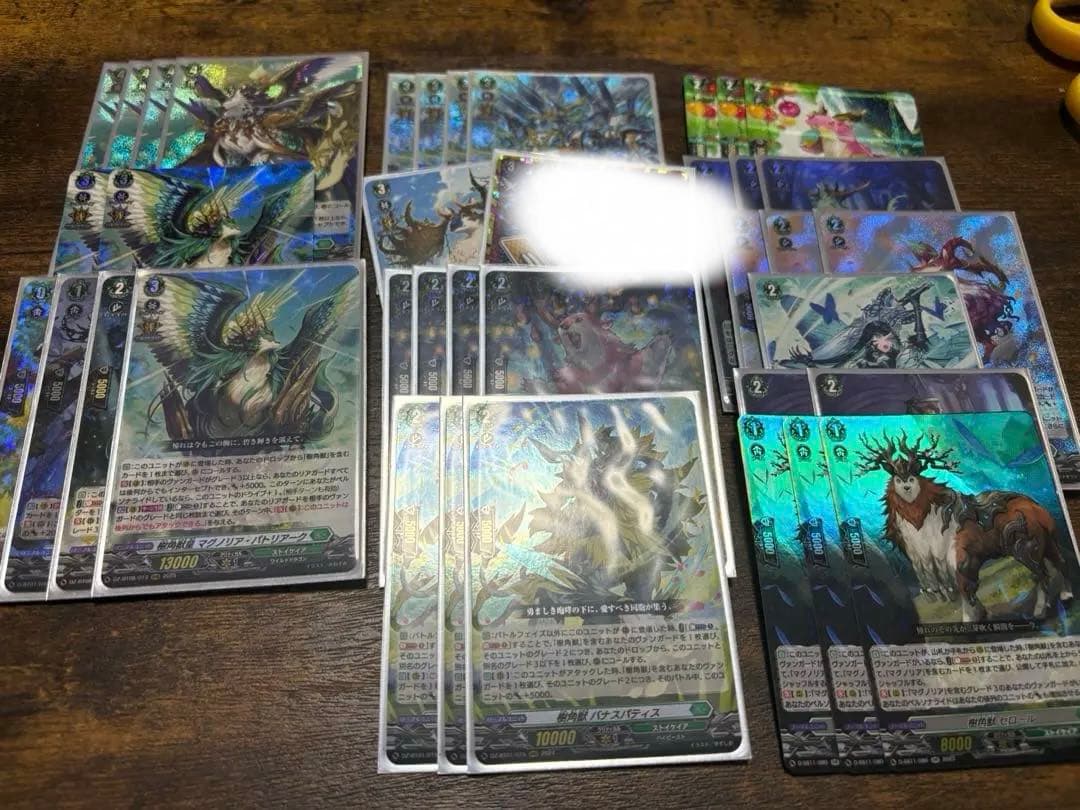 ヴァンガード マグノリア　デッキ　パーツ　スリーブ付き