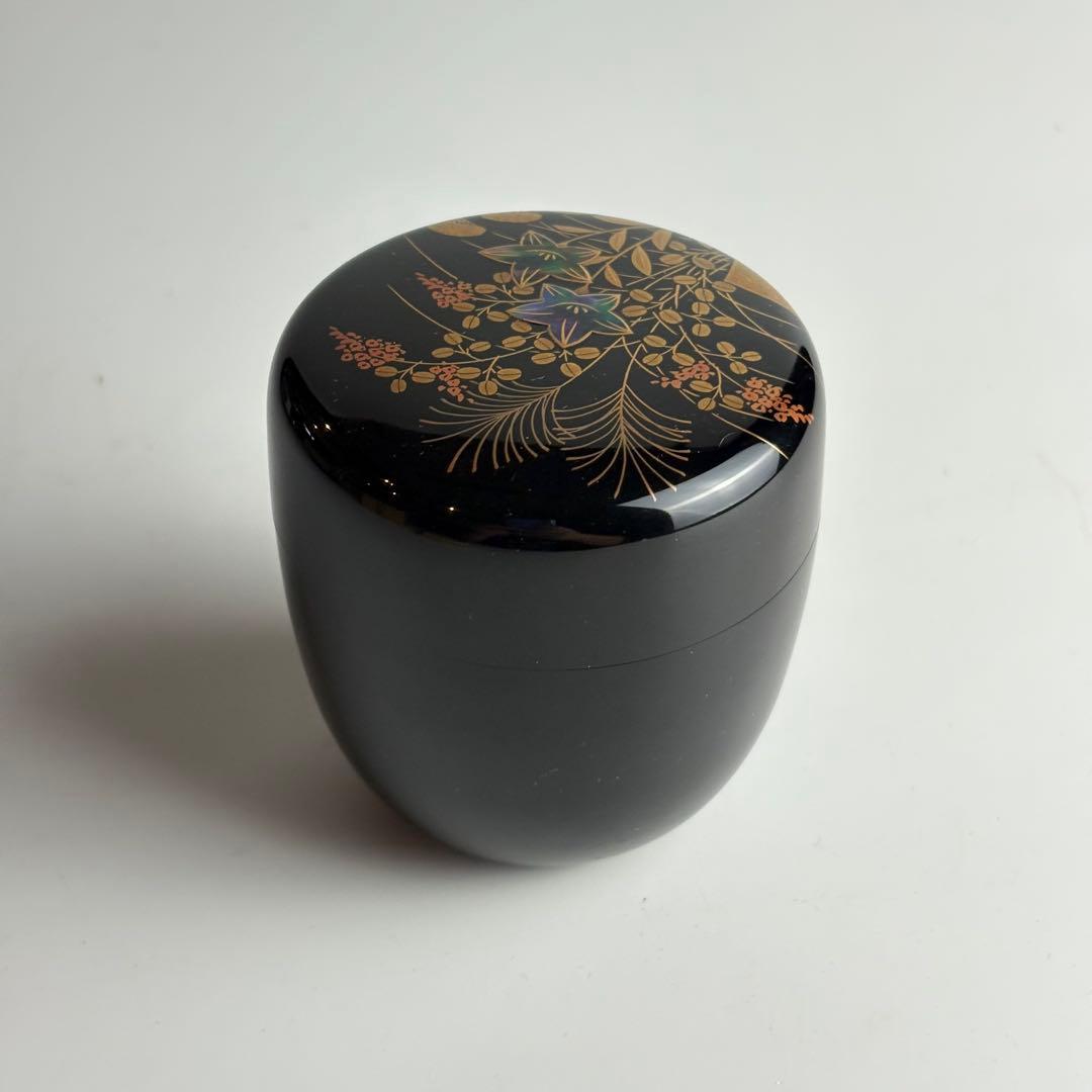 蒔絵 中棗 茶道具 茶器 棗 漆塗 金蒔絵 漆芸