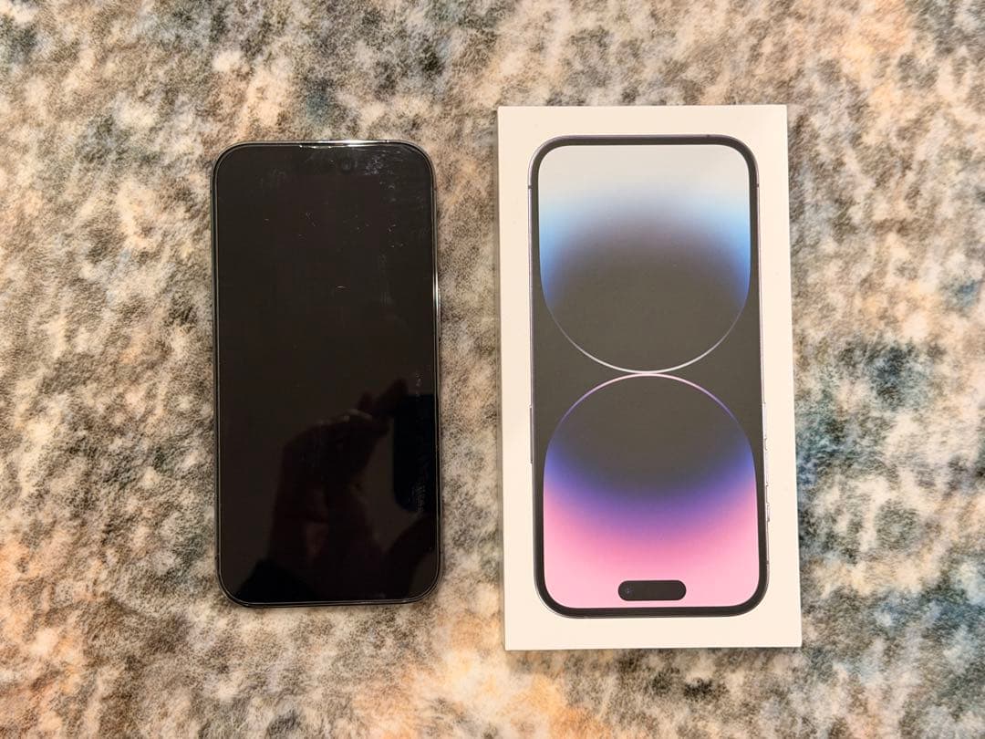 Apple iPhone 14 Pro SIMフリー　ディープパープル 本体＆箱