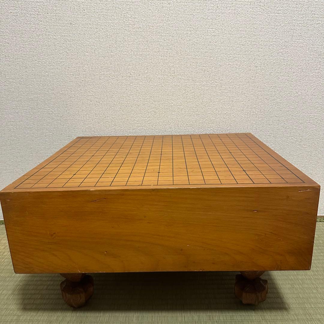 【最高級】　本榧 一枚板 足付囲碁盤　4.8寸　黄金色・年輪密・油分豊富