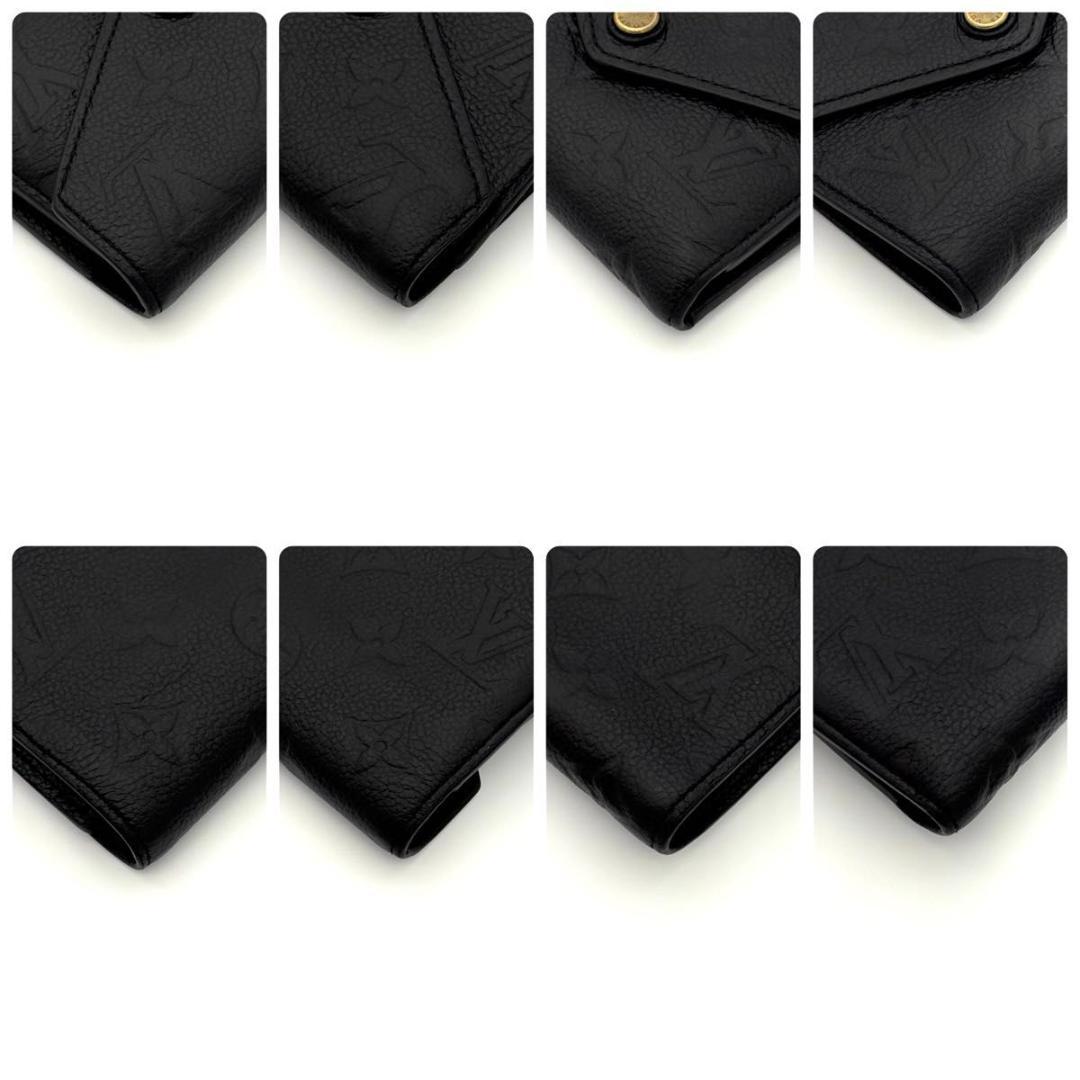 ルイヴィトン 折財布 モノグラム アンプラント ヴィクトリーヌ 黒 1991