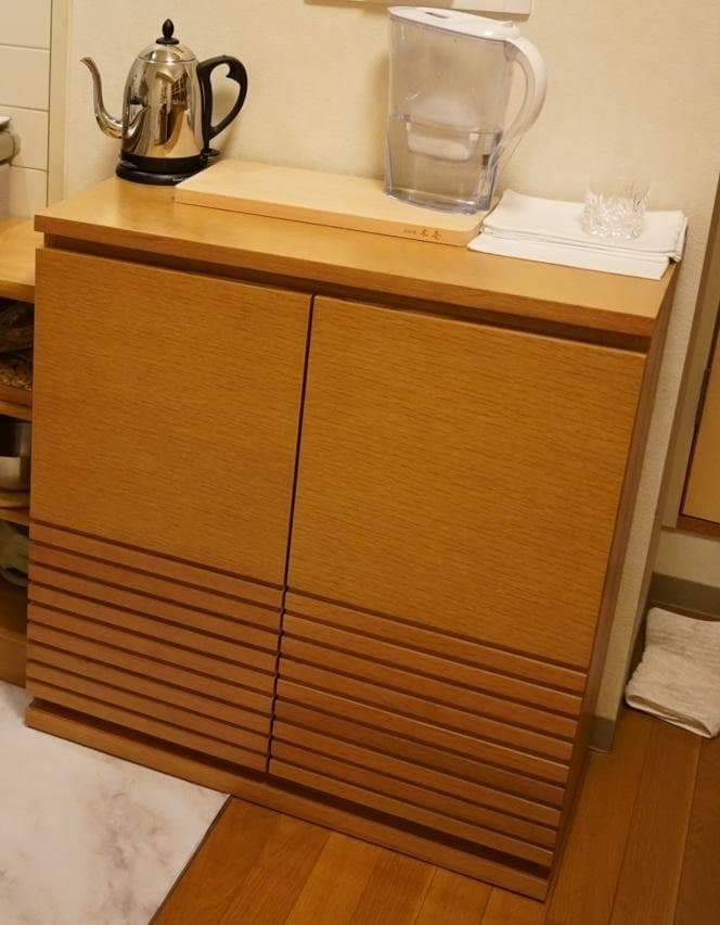 大塚家具　サイドボード「リヴァー」オーク材（限定版、希望小売価格76,000円）