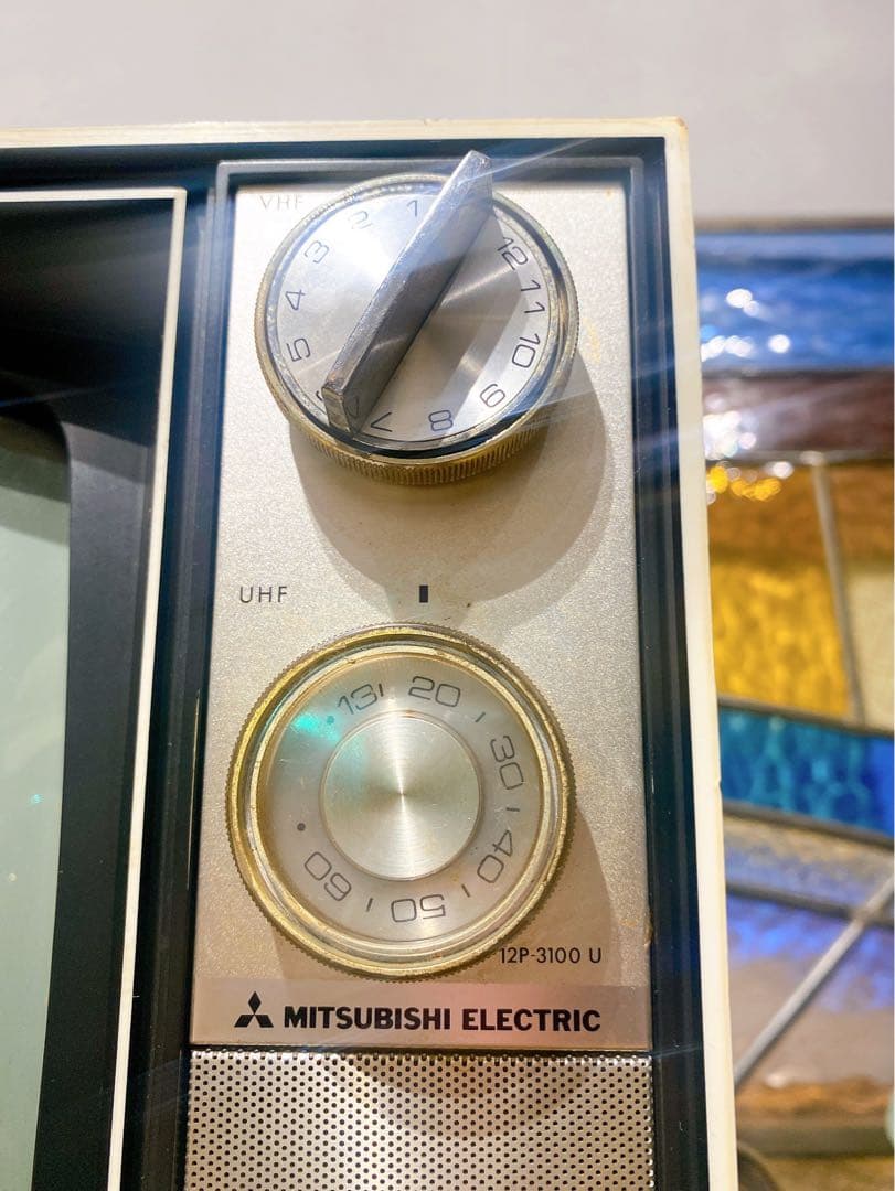 三菱 テレビ 12P3100U 当時物 インテリア昭和レトロ アンティーク