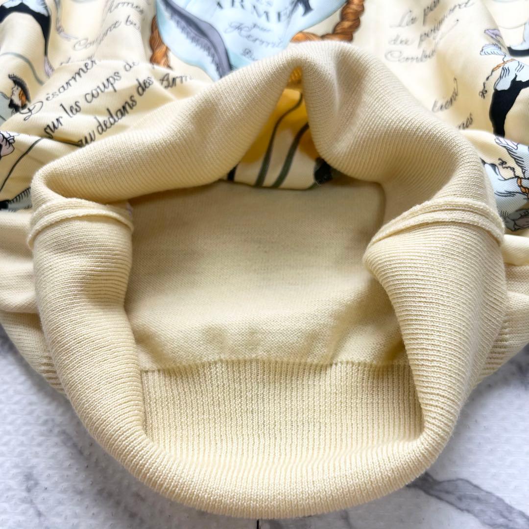 エルメス シルク 長袖シャツ ニット ポロ セリエボタン 40 ヴィンテージ