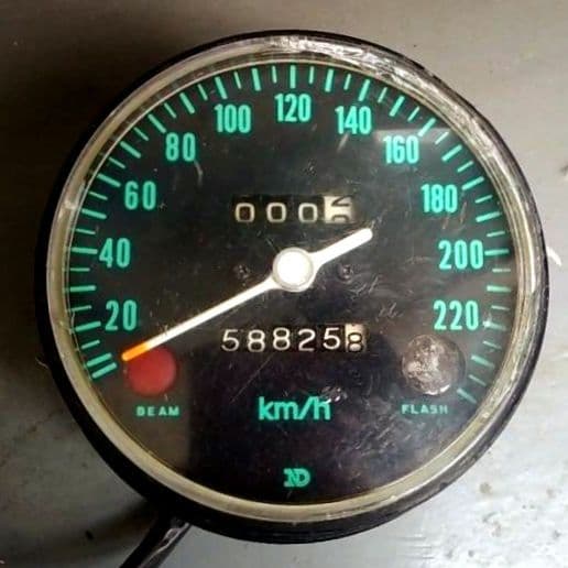 さっしぃ〜　　CB750fourKO国内スピードメーター当時物　青フリ
