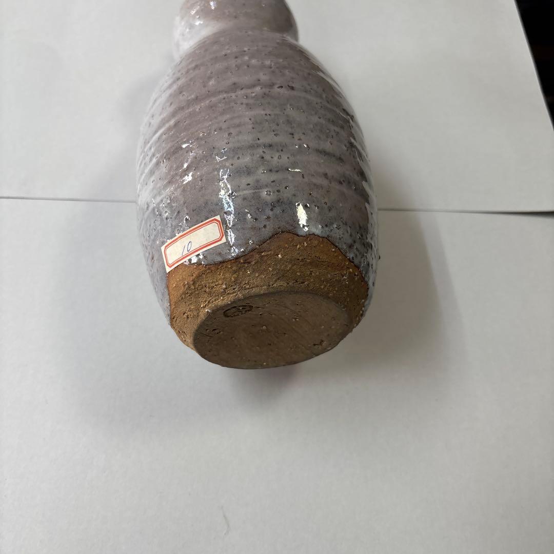 茶道具　萩焼　瓢花入 岡田裕 (山口県指定無形文化財保持者)