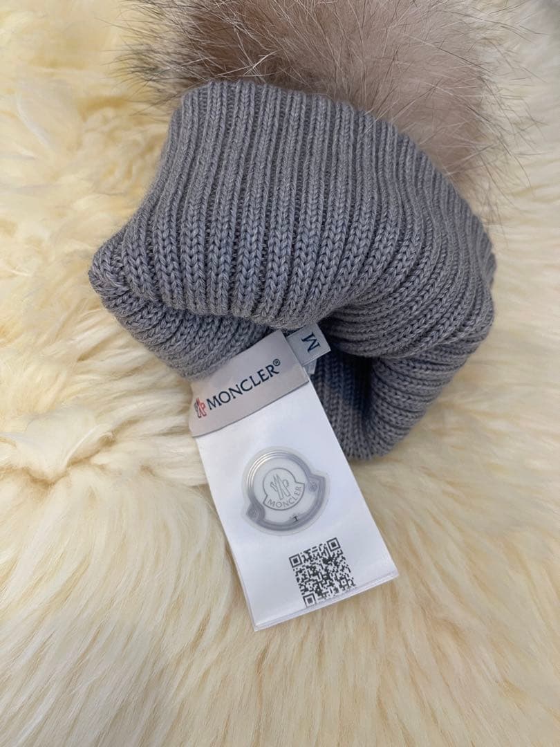 モンクレール　MONCLER フォックスファー　ニット帽　キッズ
